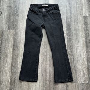 Levi's Black Denim Jeans 715 Boot Cut 26